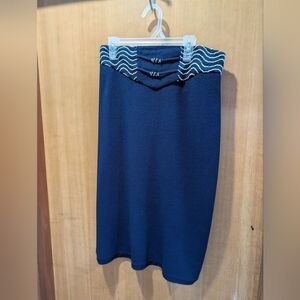 Joseph Ribkoff Black Skirt with White Trim